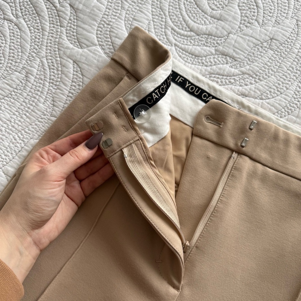 Tailored High-Rise Wide-Leg Pants in Camel/Tailored Beautiful luxury slacks!! - Picture 5 of 16